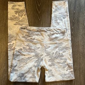 Athleta girl, grey camouflage leggings